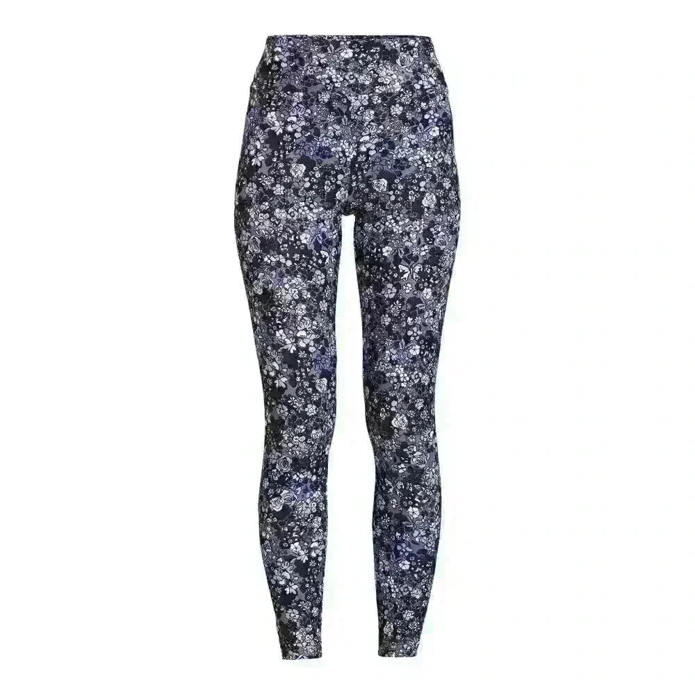 No Boundaries Juniors Sueded Finish Ankle Leggings High Rise S, M, XXXL Floral - Picture 8 of 8